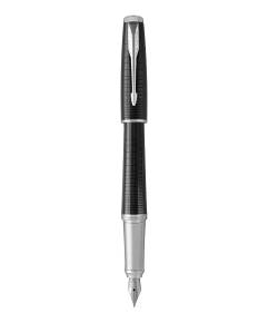 F 312 Ebony Metal CT Ручка перьевая Parker Urban Premium F сталь нержавеющая подар.кор.