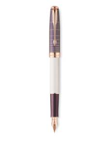 F 533 Contort Purple Cisele ручка перьевая Parker Sonnet (F) перо золото 18K