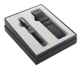 SF 321 Black CT Набор Parker IM Core GIFT 20 (2122001) синие чернила, в комплекте:чехол для ручки, подарочная коробка ручка перьевая