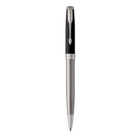 K 547 шариковая ручка Sonnet Black/St.Steel CT ручка Parker черный стержень толщиной 1мм(M), подарочная коробка