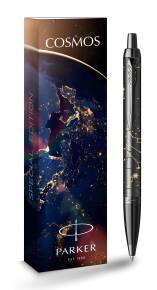 K 325 Cosmos Matte Black Edition Шариковая ручка Parker IM Cosmos LE (2127618_COS), 1мм толщина линии письма (М), подарочная тематическая коробка